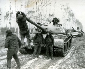 Sowjetsoldaten bei Manöver in Königsbrück. 70er-Jahre.