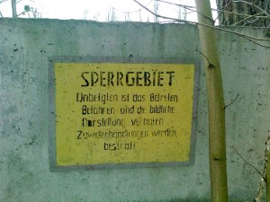 Sperrgebiet. Sperrgebiet.
